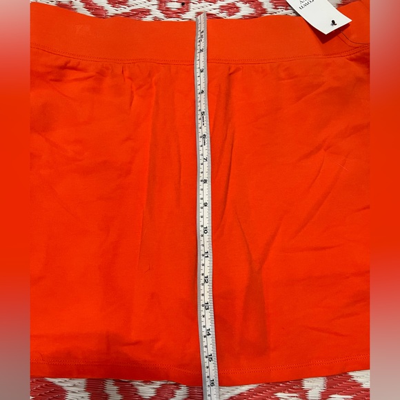 NWT Orange skort Stretchy Size M Crown & Ivy skirt with shorts under it … - Picture 5 of 12